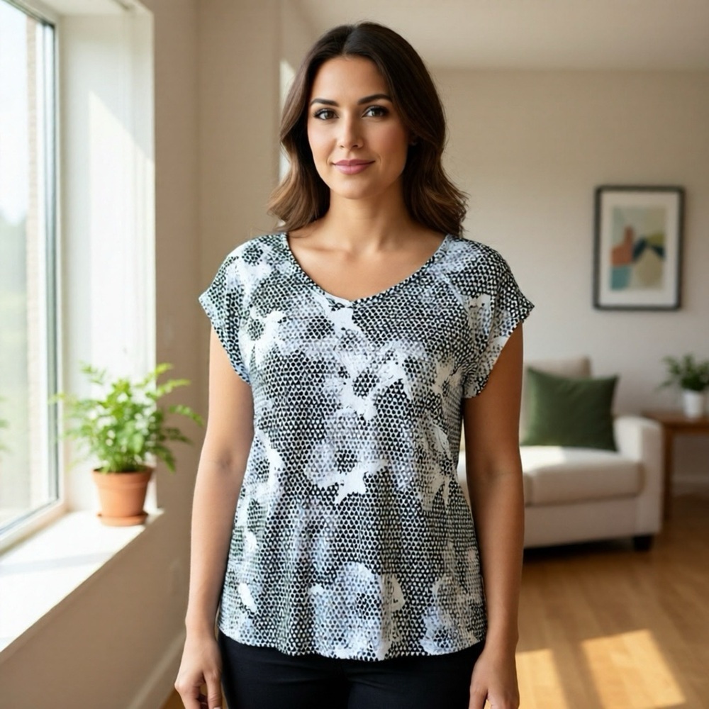 Nike M Dri-FIT Miler Running T-Shirt Geometric Floral